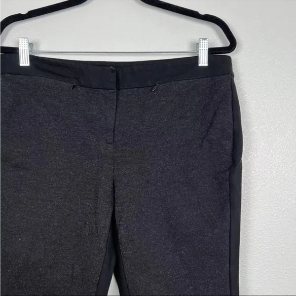 Eileen Fisher Black Ponte‎ Pants Sz L - Image 2