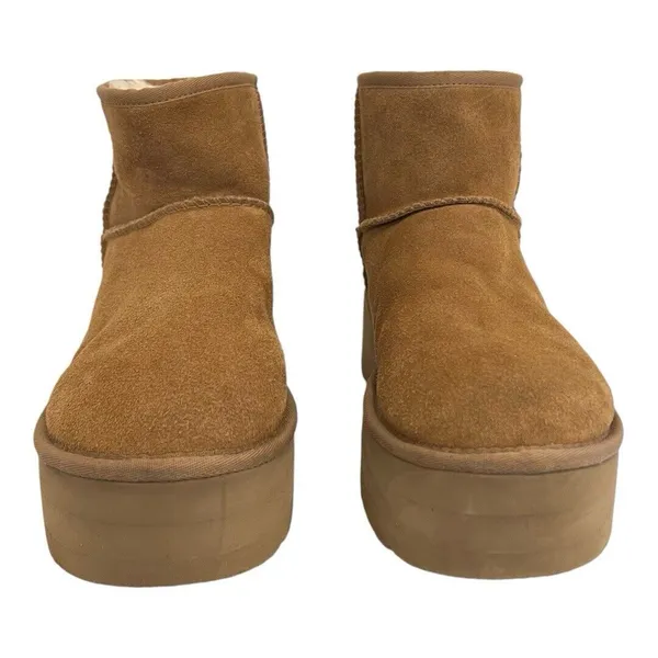 UGG Chestnut Suede Platform Ankle Booties - Image 2
