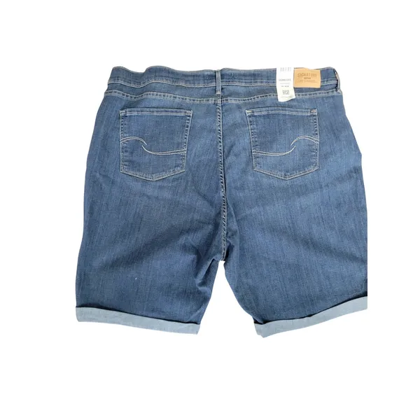 Levis Mid Rise Bermuda Shorts NEW Size 26 Plus Size Denim Stretch Shorts - Image 5