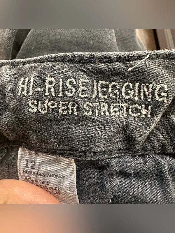 American Eagle Outfitters Hi-Rise Black Skinny Jeans Women’s 12 - Image 7