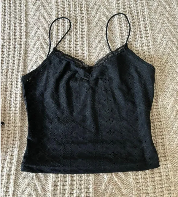 Black Tank With Detail Size XS - Image 3
