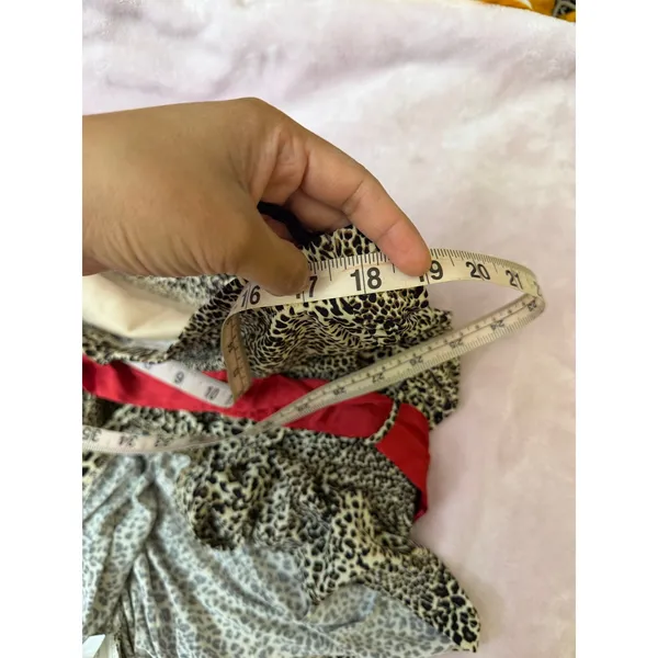 Vintage Y2K Cheetah Print Tube‎ Top Pretty good Size M/L Waist Bow - Image 7