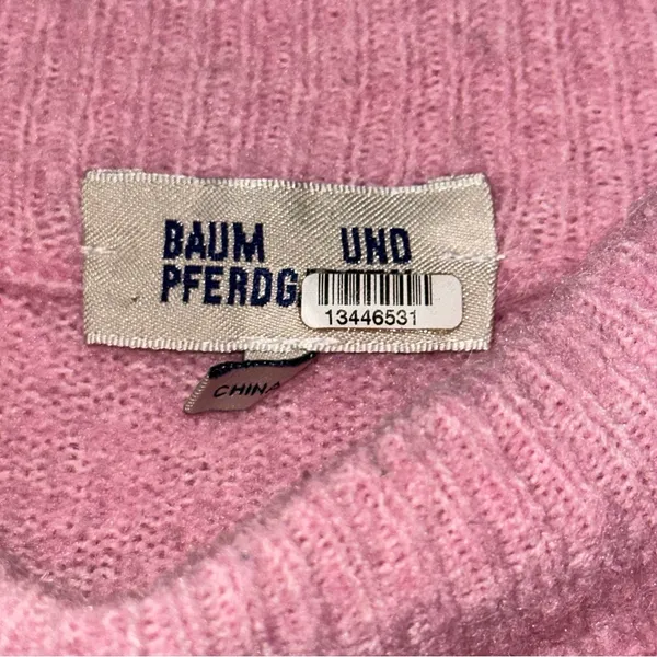 BAUM UND PFERDGARTEN XS Begonia Pink Romance Rituals Coline Puff-sleeve Sweater - Image 5