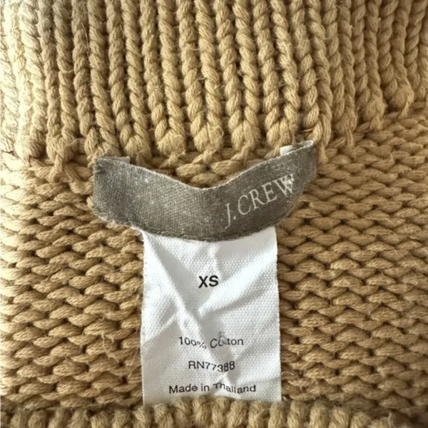 J.Crew 100% Cotton Ribbed Sweater - Size‎ XS - Beige Knit
Classic basic - Image 2