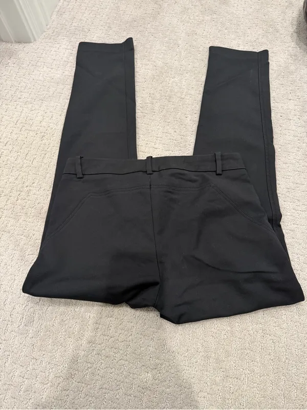 Zara Black Women’s Skinny Zip-Pocket Pants - size small - Image 4