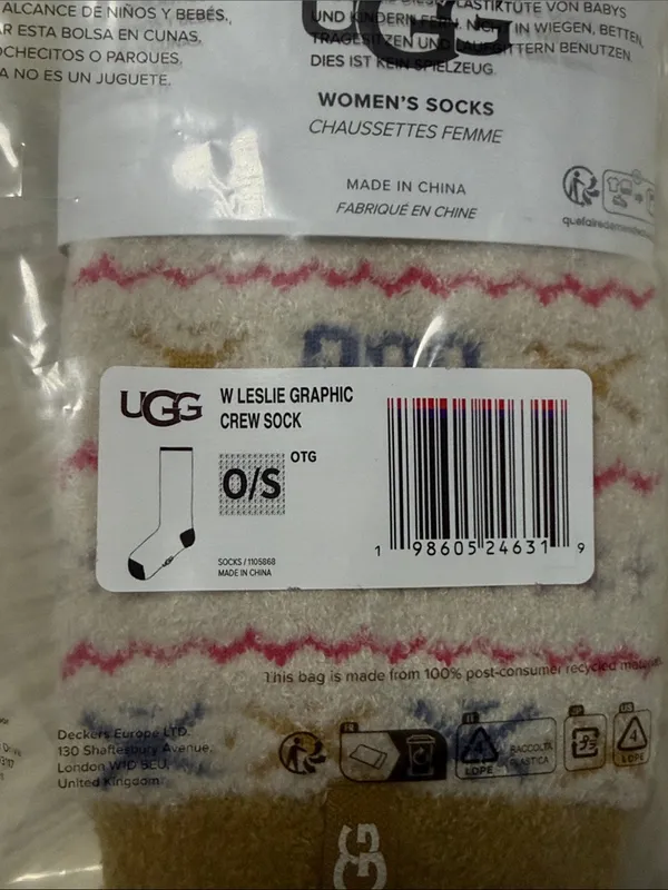 UGG Leslie Graphic Crew Sock - Image 4