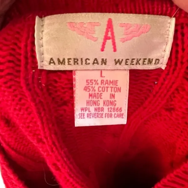 Vintage American Weekend‎ Red Sweater - Image 6