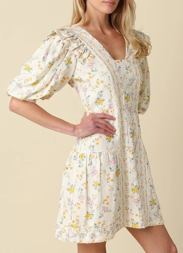 Mini Dress Yellow - Image 2