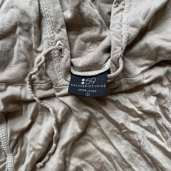 Splits59 Women Sz S Pullover Brown Hoodie Sweatshirt Stretch‎ Knit - Image 2