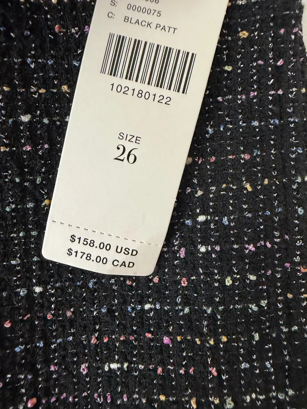 Anthropologie Maeve The Colette Crop Wide-Leg Pants: Tweed Edition, Size 26 - Image 10