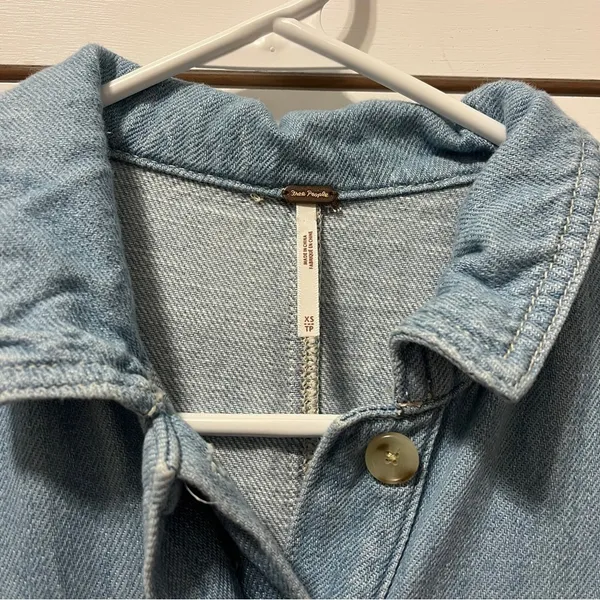 Free People Shapeshifter Shortall in Light Denim - Image 4