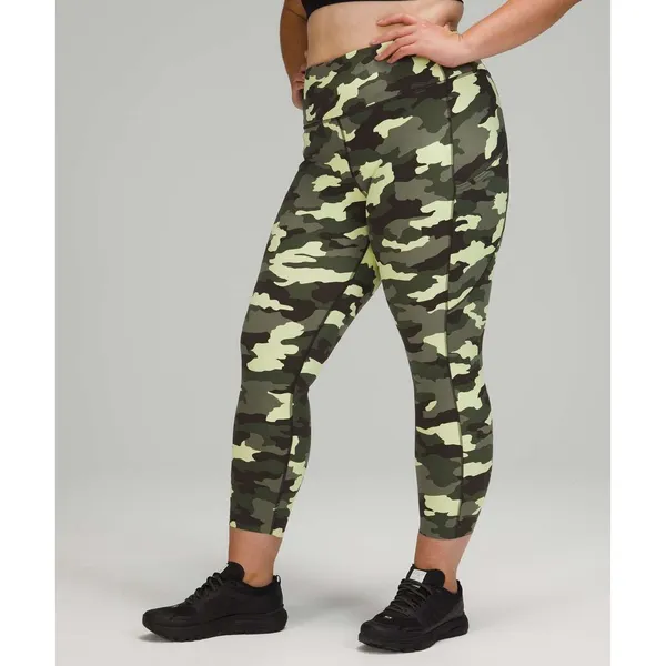 Sz 10 Lululemon Fast and Free Tight 25" *Non-Reflective Nulux Camo - Image 3