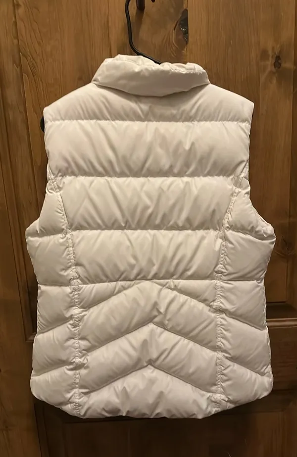 J.Crew Ivory/Cream Women’s Insulated Winter Vest Size Large - Image 3