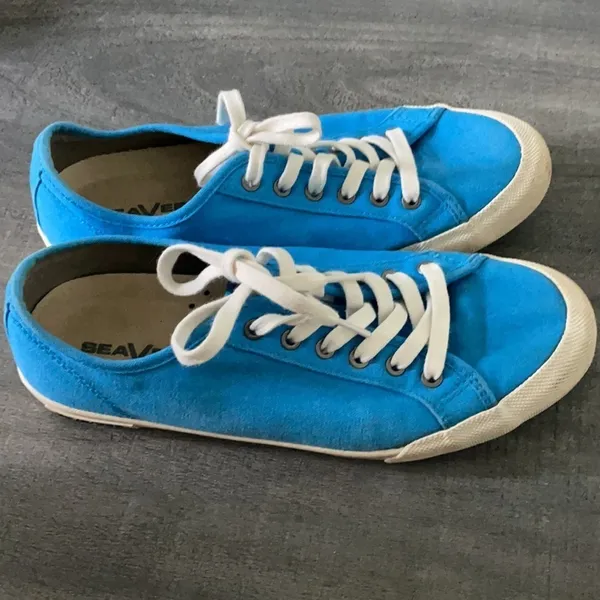 SeaVees blue lace up sneakers size 8 - Image 4