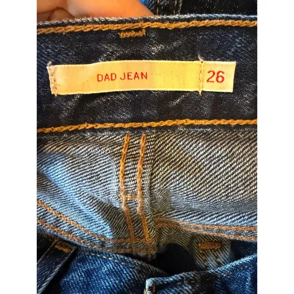 Levi's Dad Jeans Women 26 Blue Premium High Rise Straight Leg Denim Y2K Relaxed - Image 8