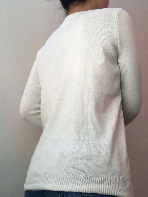 Hollister white  knit sweater! - Image 3