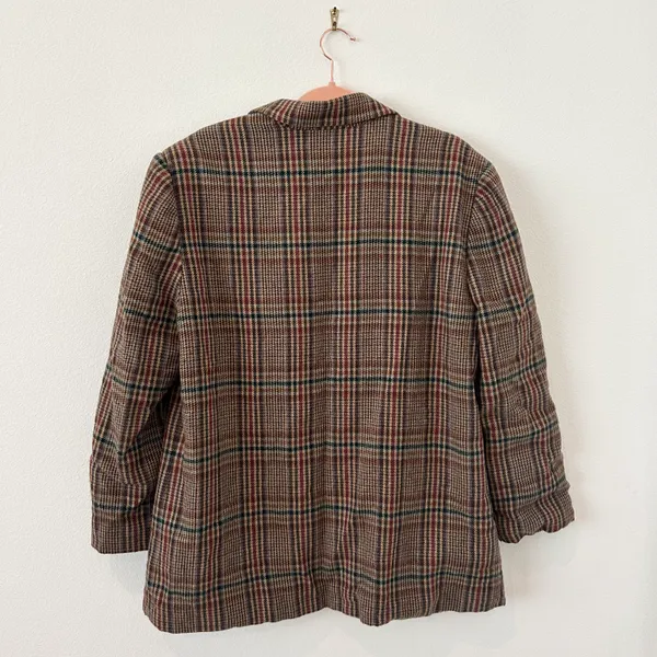 Sag Harbor Vintage Plaid Blazer - Image 2