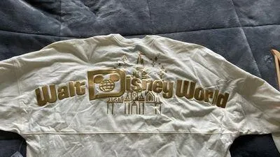 Disney Light Yellow Spirit Jersey for WDW with gold glitter and lettering - Image 2