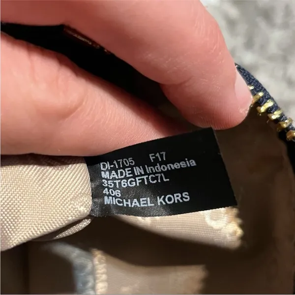 Michael Kors Fulton East West Crossbody Bag in Navy Blue - Image 7