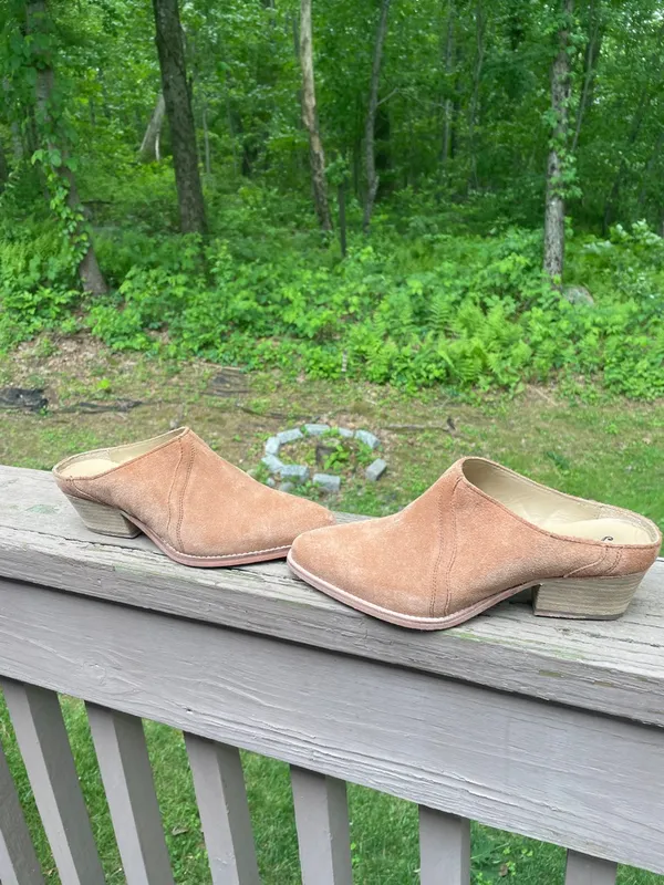 Free People Suede Mule Shoes - Image 8