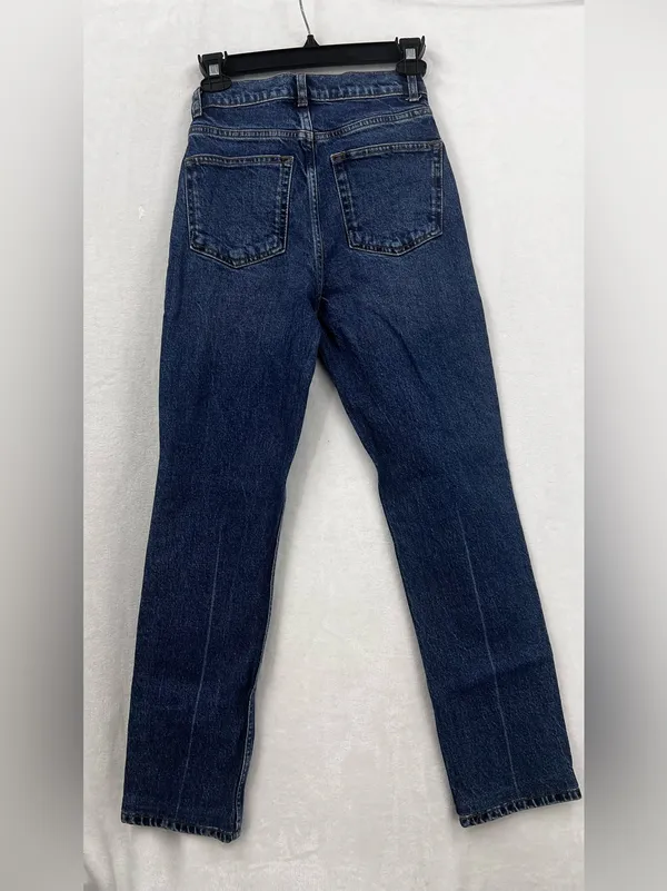 Reformation High-Rise Straight Leg Jeans - Blue 099 - Image 10
