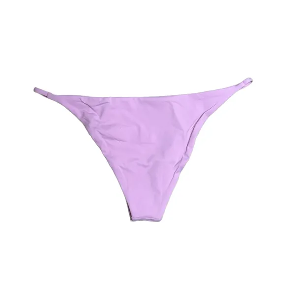 Stone Fox Swim Signature String Bikini Bottom‎ Women Pink Lavender L - Image 2