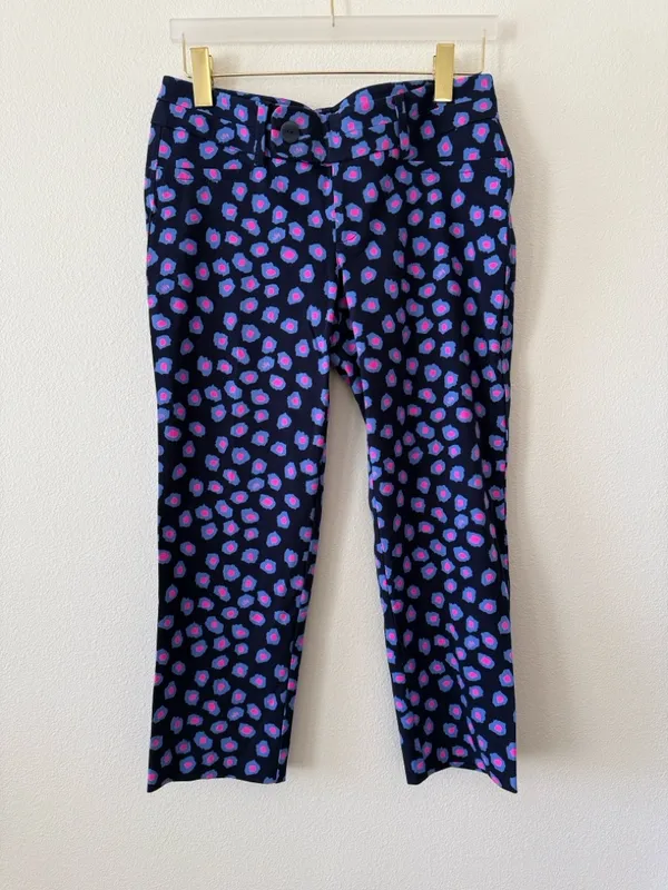 Lilly Pulitzer Rare Amuse Bouche Print Luxury Capri Pants Style 49057 Size 8 - Image 15
