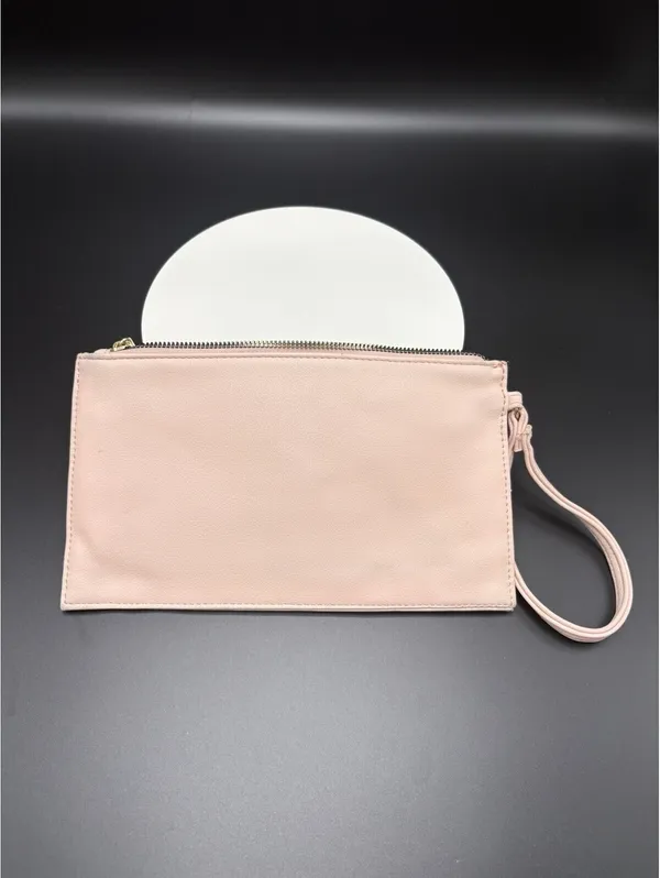 Juicy Couture Pink Studded Zip Logo Wristlet Wallet w/ Credit Card Slots - Image 2
