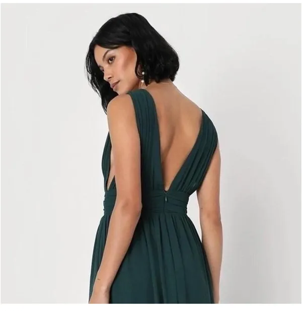 Lulus Heavenly Hues Emerald Green Maxi Dress - Image 2