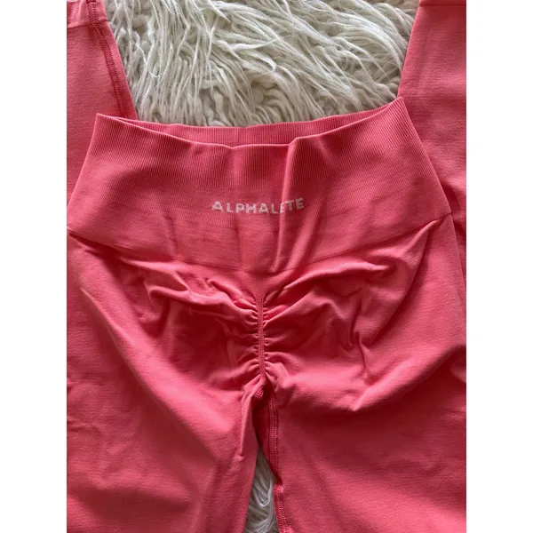 Alphalete Amplify Leggings Pixel Pink Size Small - Image 5