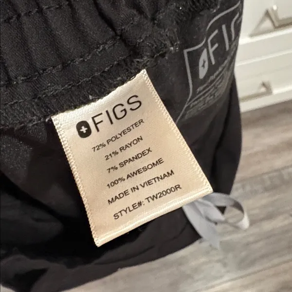 Figs Black Yola Cargo Pocket Scrub Pants Small - Image 7