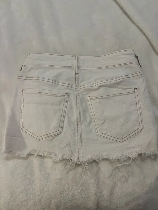 Pacsun White Mini Skit Denim  - Image 2