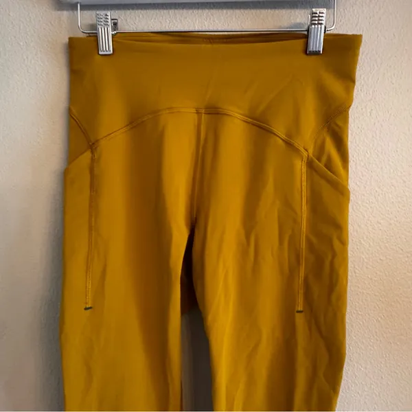 LULU🍋 Power Thru High-Rise Tight 25"‎ - Gold Spice - Image 5