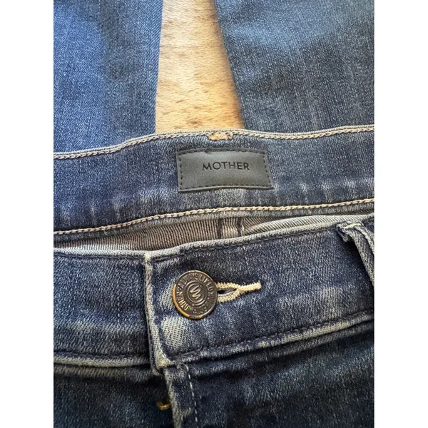 MOTHER‎ Hustler Ankle Fray Wish On A Star Jeans Size 32 - Image 3