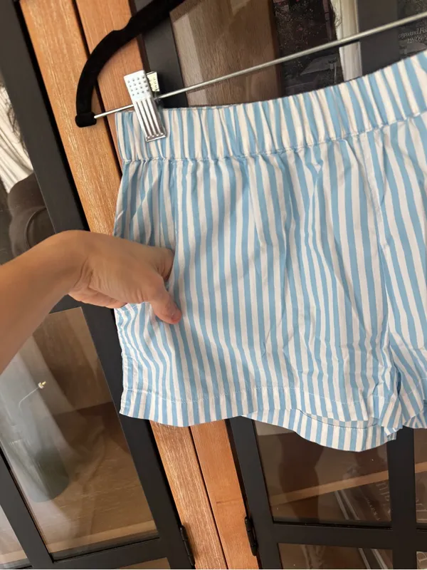 LAKE Pajamas seersucker shorts striped elastic waistband cotton - Image 8