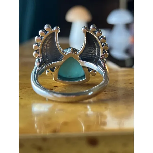 Royston Turquoise Sterling Silver Ring Size 6 - Image 4