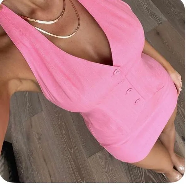 White Fox Boutique Pink Two Piece Set  - Image 2