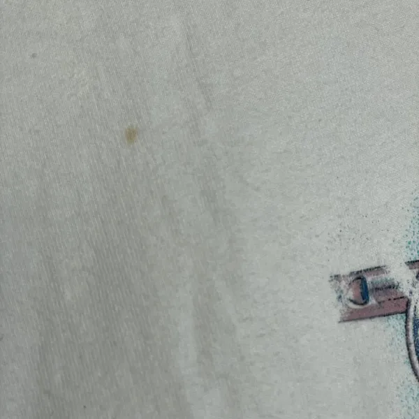 Hanes Vintage 90s‎ Rosie the Riveter T-Shirt Size Large White FLAWS Retro 1995 Graphic - Image 14