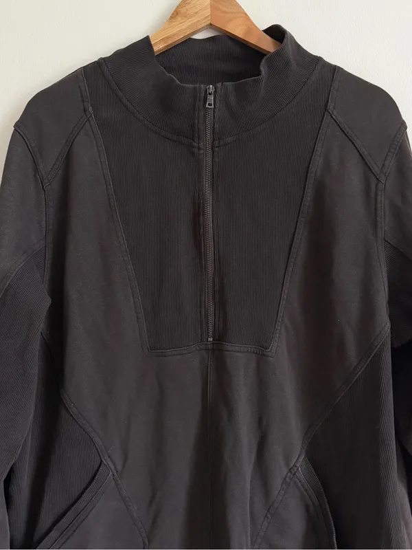 Anthropologie Daily Practice Sweatshirt Meru Brown Dress Size XL - Image 4