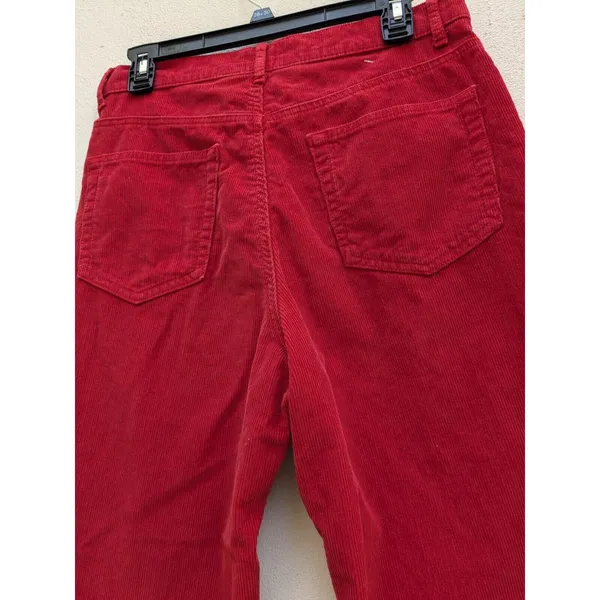 BDG Urban Outfitters Women's Corduroy Jeans Slim Straight Leg High Rise Red 29 - Image 8