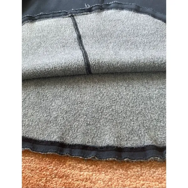 Free People Navy Blue Fleece Sweatshirt Size S Deep V Neck Oversized - Image 8