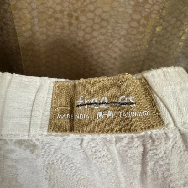 Free People Free-Est White Milani Tank Top Mini Skirt‎ Boho Cotton Set Medium - Image 4