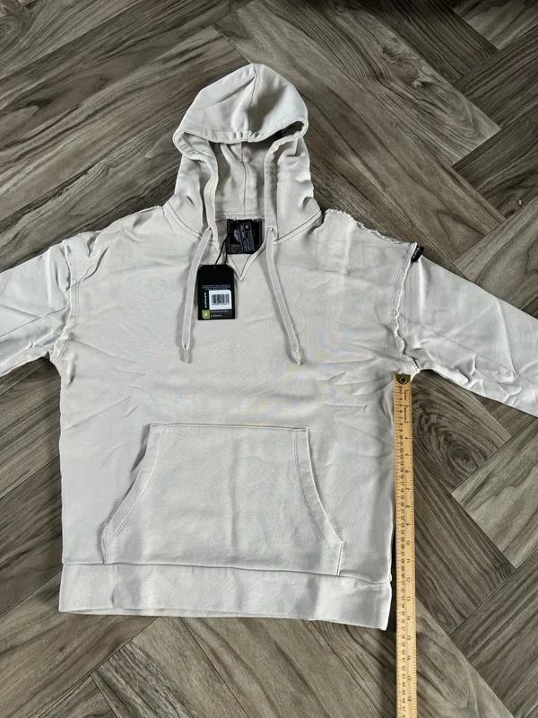 Women’s Terry Oversized Hoodie - Moonstone,Size Medium - Image 3
