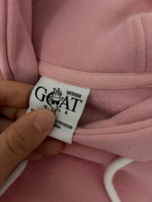 Goat Usa Hoodie Pink Size M - Image 3