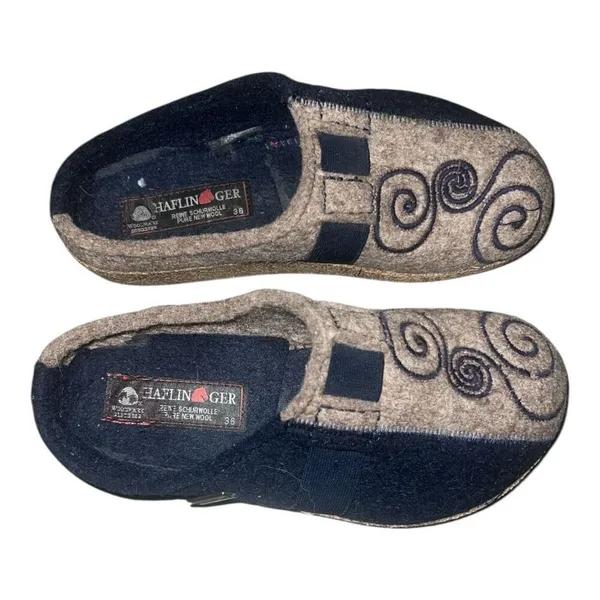 ✨Haflinger Women's Magic Wool Sz 36 Slippers✨ Blue - Image 7