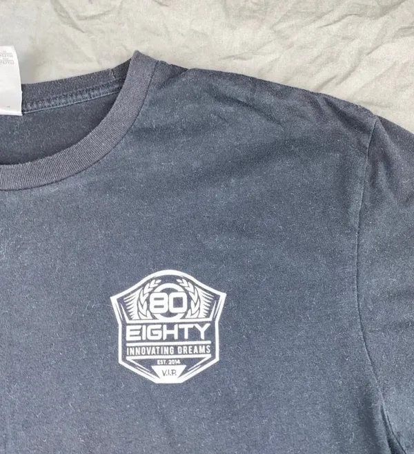 80 Eighty Tshirt Blue Size M - Image 3