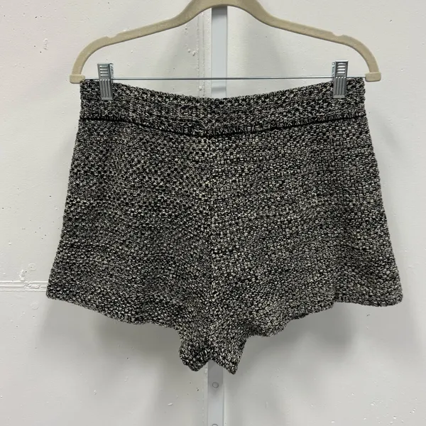NWT Zulu & Zephyr Black Marle Knit Shorts Minimalist Pull On Mini Sz‎ 8 - Image 2