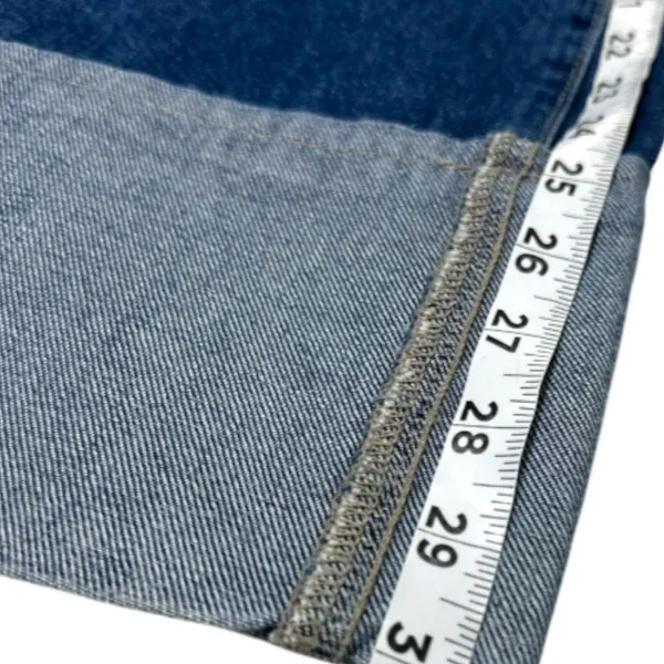 DL1961 Classic Wide Leg Cuffed Palazzo Denim Jeans 25 - Image 8