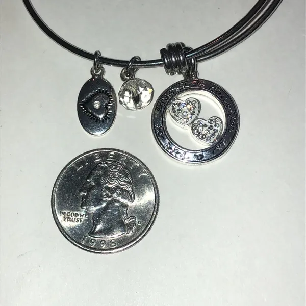 Footnotes Elegant Silver Tone Daughter Charm Bracelet - Image 6