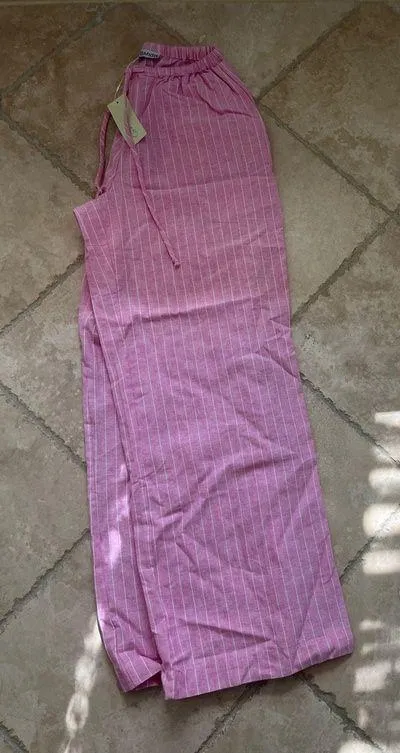 Grey Bandit pink striped pants - Image 2